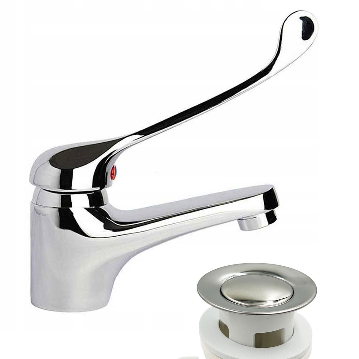 Basin Mixer With Extended Lever Disabled Mobility Large Lever