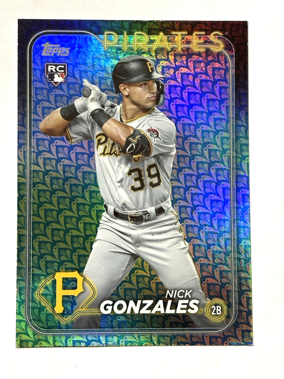 2024 Topps Nick Gonzales Easter Holiday Foil Rookie Card #168 Pirates