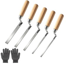 Fugenkelle Set 5 St&uuml;ck f&uuml;r Fliesenarbeiten, Polymer Zement M&ouml;rtel, 6-15 mm