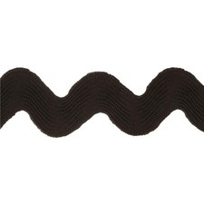 Black Cotton RIC Rac Ribbon - Jumbo Size
