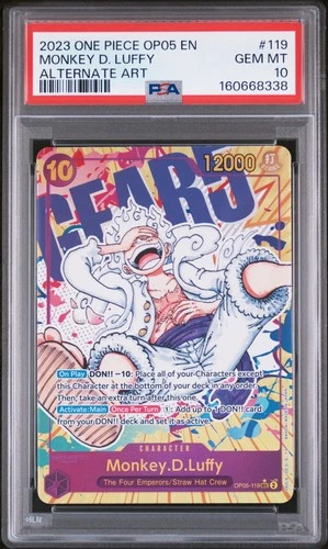 8338 Monkey D. Luffy 2023 One Piece Awakening New Era #OP05-119 Alt Art PSA 10