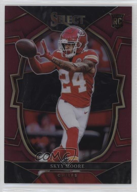 2022 Panini Select Concourse Maroon Prizm 121/149 Skyy Moore #21 Rookie RC 1u6