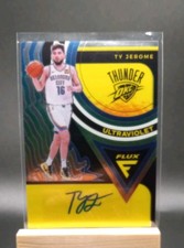 2020-21 Panini Flux #UV-TYJ Ty Jerome Ultraviolet Signatures Auto OKC Thunder