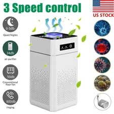 Home HEPA Air Purifier Large Room Air Cleaner for Allergies Smoke Mold Odor Dust