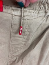 Youth 16 Levi's Boy Pull On Drawstring Waistband Harvest Gold Cargo Khaki Pant
