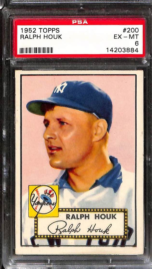 1952 Topps #200 RALPH HOUK PSA 6 EX-MT 14203884