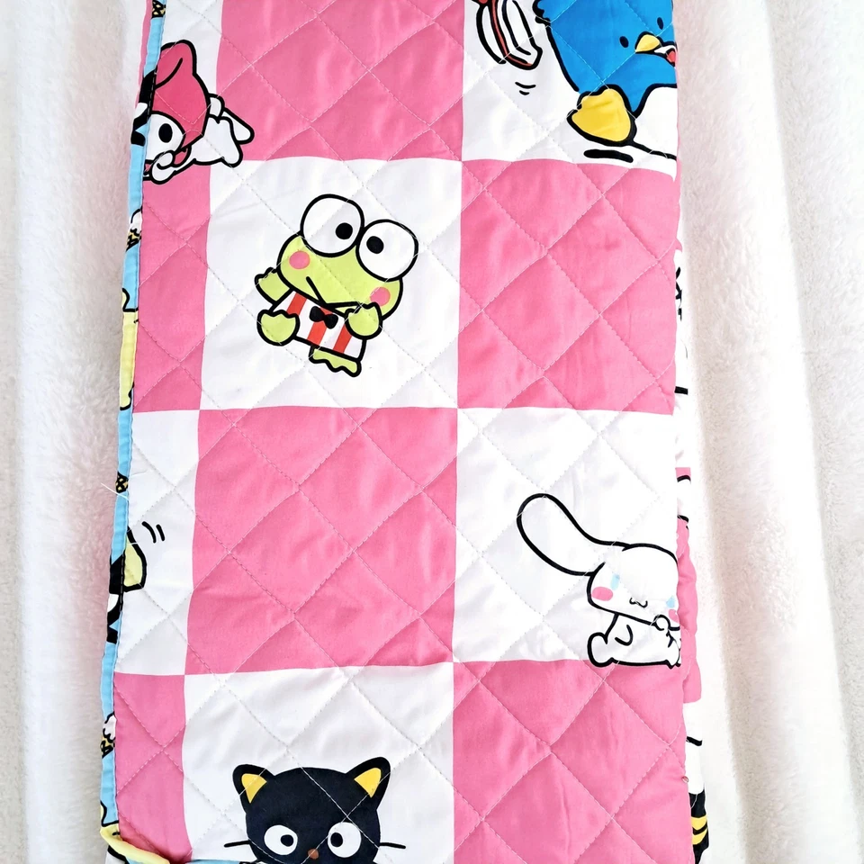 Hello Kitty and Friends Full Queen Quilted Blanket 90"X90" Pink - Image 2 of 4