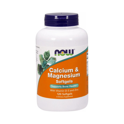 Now Foods Calcium and Magnesium with Vitamin D3 and Zinc (120) (52,50 EUR/kg)