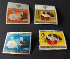 Paraguay 1965  Pope s Visit to UN Airmails Perf (MNH) & Imperf (MH)