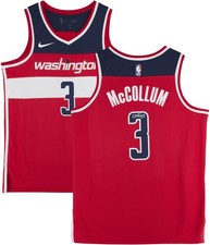 CJ McCollum Washington Wizards Autographed Nike Red Icon Edition Swingman Jersey