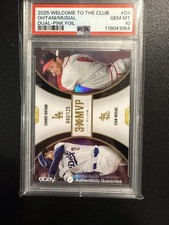 Shohei Ohtani /125 PSA 10 POP 3 - 2025 “3X MVP Club” Dual Pink Foil Stan Musial