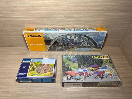 READ INFO- HO Scale Casa Vau-pe hobby 8195 H0 + Faller 358 Party tens + POLA 620 | Condition: Usado