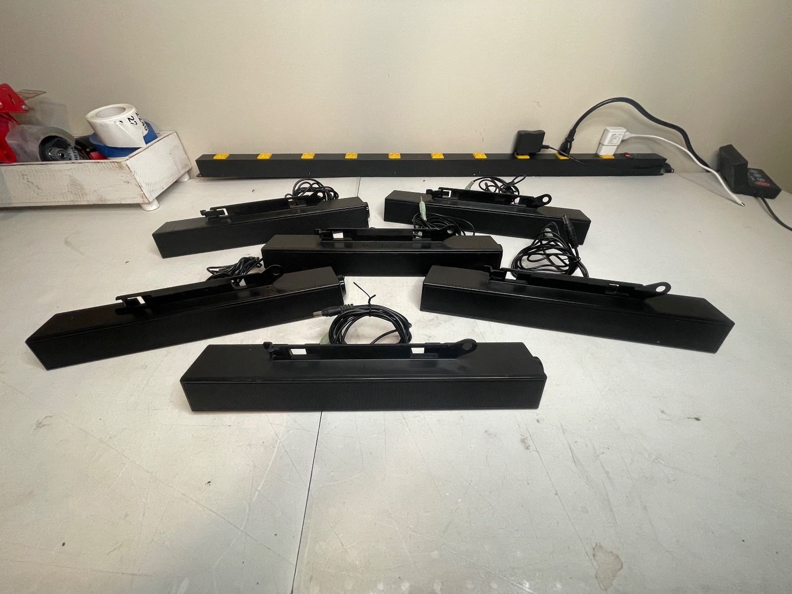 Lot of (6) Dell / Zylux Acoustic AX510PA Multimedia Soundbar Speaker *NO POWER*