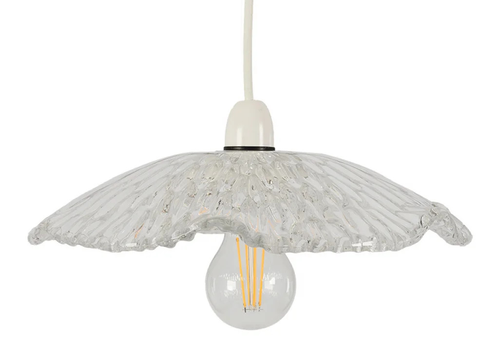 Lampshade Clear Chur Wave Glass Shade Only Oaks Lighting 4012 NE