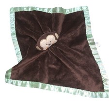 Baby Essentials Monkey Security Blanket Lovey Brown Green
