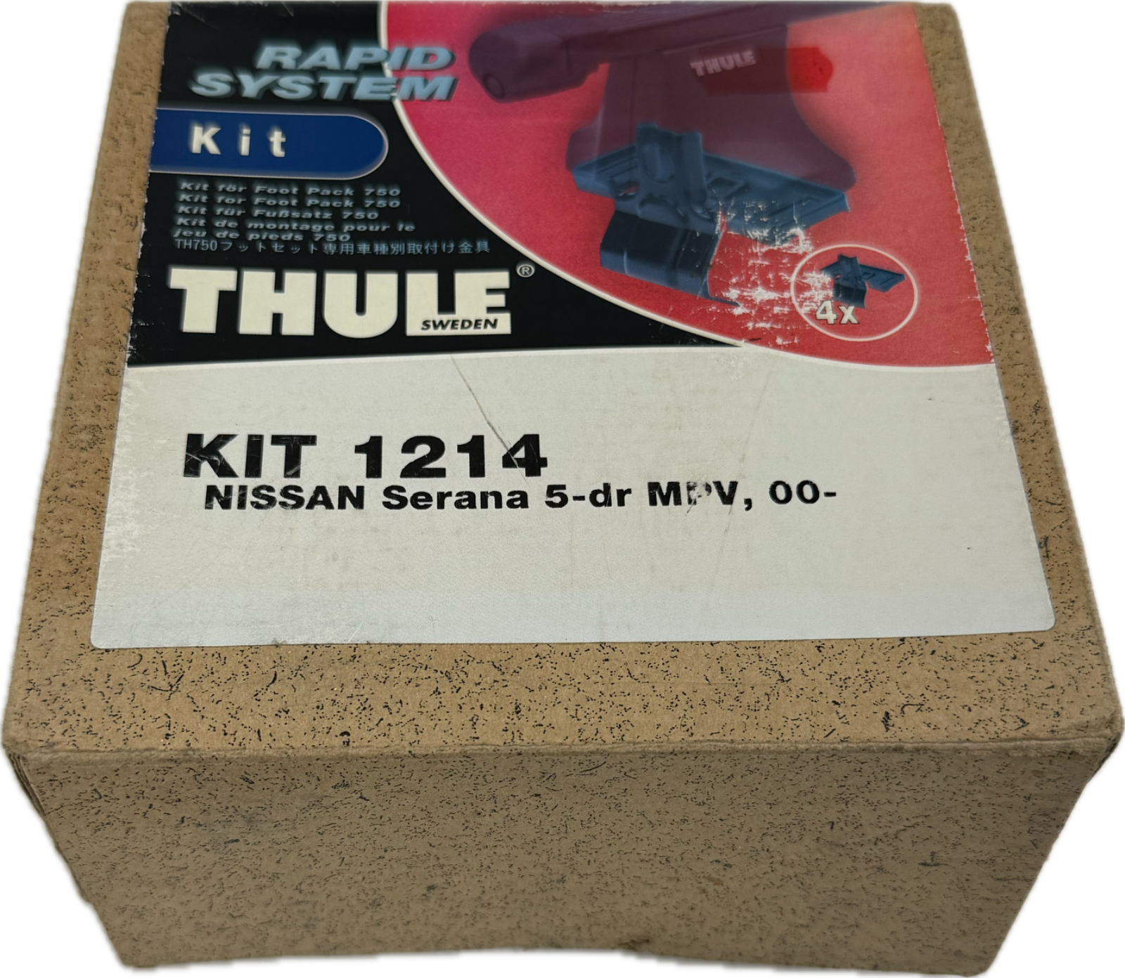 Thule Fitting Kit 1214 tatty box fits NISSAN Serena, 5-dr MPV, 00-