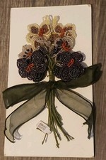 Katherines Collection French Beaded Bouquet Flowers Multi-Colored