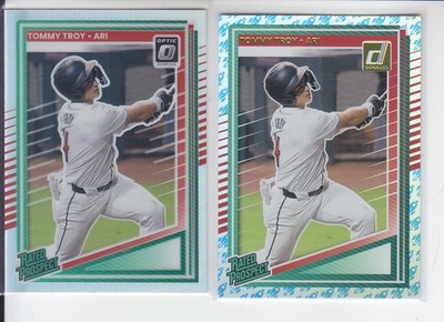 2 - 2025 Donruss TOMMY TROY Optic Silver Holo + Rocket Foil Diamondbacks #138
