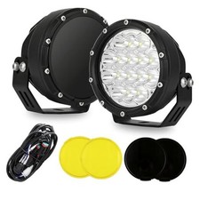 5 Inch Round Offroad Lights 2PCS 160W LED Spot Beam Light LED Work Light Black