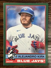 2025 Topps Heritage Alejandro Kirk Blue Jays Base SP Dark Green Parallel 489