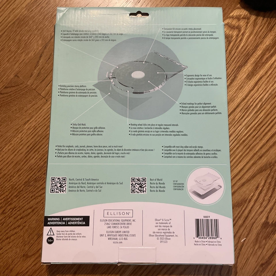 Sizzix Stamp and Spin Accessory for Stencil & Stamp Tool #666614 Retail $39.99 - Image 2 of 3