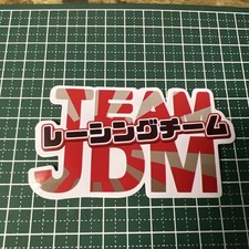 TEAM JDM Racing Team Sticker Decal Red White