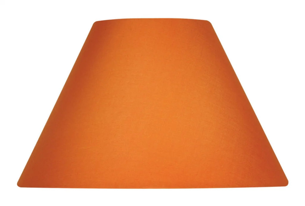 Lampshade Orange 6"" Coolie Satsuma Premium Cotton 140mm Oaks Lighting S501/5 ST
