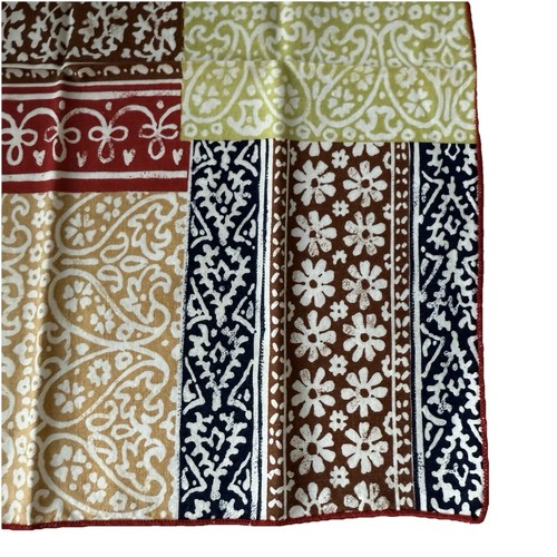 Vintage Set Of 7 Colorful Boho Napkins Ethnic Pattern Patchwork Pattern - Picture 3 of 7