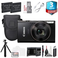 Canon IXY 650 m Camera Black 32GB 3 YR Warranty  Tripod- Value Kit