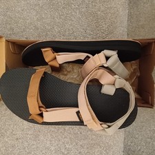 Teva Womens Original Universal Maple Sugar Sandals UK 8 Brown Neutral New In Box