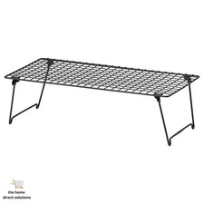 IKEA GREJIG Shoe Rack Stackable Foldable Steel Grey  Hallway Storage 58x27x17cm