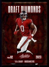 2025 Panini Absolute #DD-YDY YaYa Diaby Draft Diamonds Tampa Bay Buccaneers