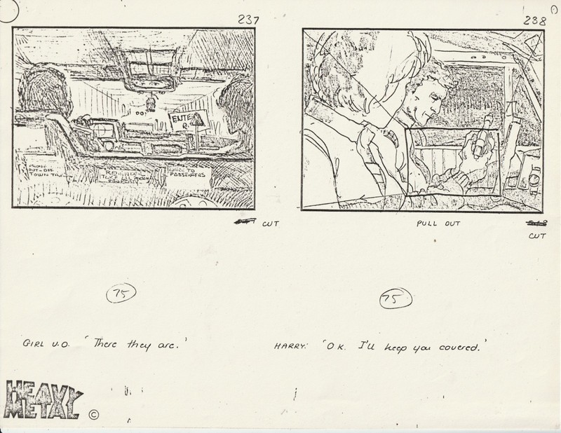 1981 HEAVY METAL "Harry Canyon-The GIRL I'll keep you covered" Juan Gimenez Art