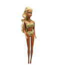 Vintage 1991 Mattel Sun Sensation Barbie Doll Gold Bikini Jewelry #1390