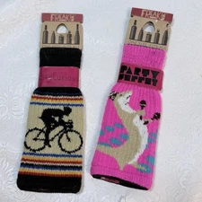 Lot 2 Freaker USA Beverage Insulator Koozies Bike Curious and Party Ferret NEW
