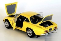 Kyosho 08484Y Alpine A110 1600S 1974 Gelb Sportwagen 1:18 Gussmodell
