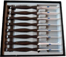 NEW Cutco 1759 KR Serrated Table/Steak Knives - Set of 8 W/Sheaths