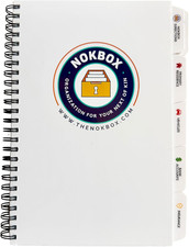 Nokbox Companion Password Book - Password Book with Category Tabs for Easy Organ