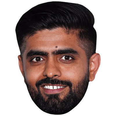Babar Azam (Smile) Celebrity Mask, Flat Card Face, Fancy Dress Mask