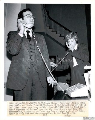1981 Joseph Fitzpatrick Dors Pote Boston Ma Telephone Wirephoto 8x10