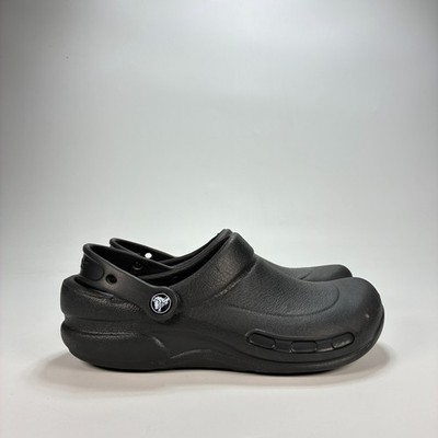 Crocs Bistro Work Clogs Black Casual Slip Resistant Comfort Shoes Women's Size 8