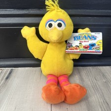 Sesame Street 1997 Beans Plush Figure 8" Big Bird New with Tag TYCO