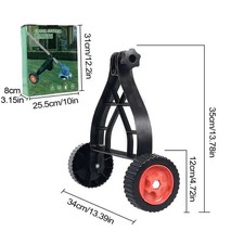 Universal Adjustable Lawn Mower Support Wheel Attachment Garden Grass Trimmer