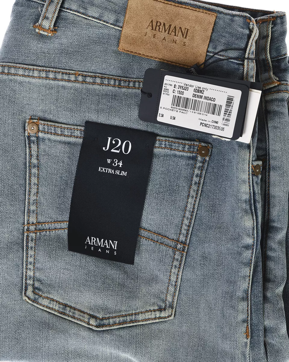 Armani jeans EXTRA SLIM FIT men s denim 3Y6J20 6DBMZ 1500 TL 34 OFFER