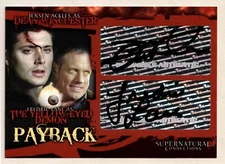 Supernatural Connection: Dual Autograph of Jensen Ackles & Fredric Lane A-11