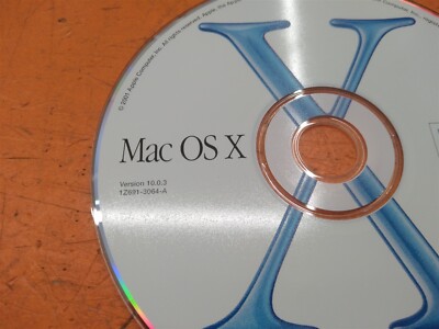 Vintage 2001 Apple Mac OS X Version 10.0.3 1Z691-3064-A | eBay