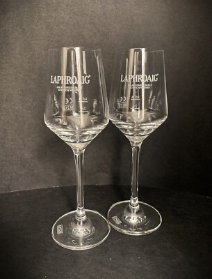2x Laphroaig Whisky Glas Nosing Tasting Gläser 2cl/4cl-geeicht 2 Stück Neu