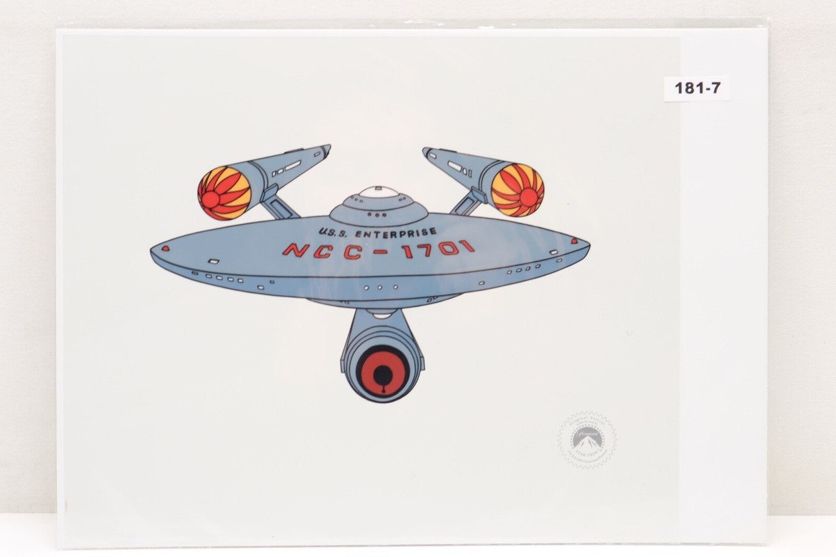 STAR TREK U.S.S ENTERPRISE NCC-1701 Sericel Animation Cel w/ COA