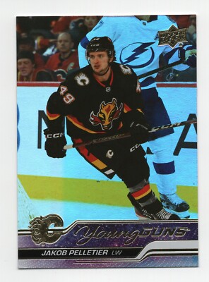 2023 Upper Deck Series 1 Young Guns Silver Foil Jakob Pelletier #208 Rookie RC