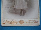 Antique Cabinet Card Photo of Victorian Young Lady by Holden from Marlboro, MA. — photo 3